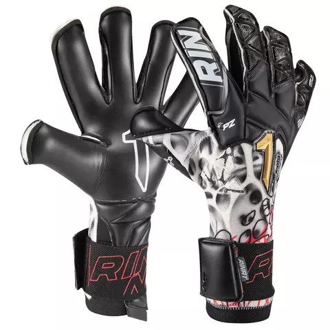 Luva Goleiro Rinat Xtreme Guard Dominius Profissional Preto / Branco Adulto