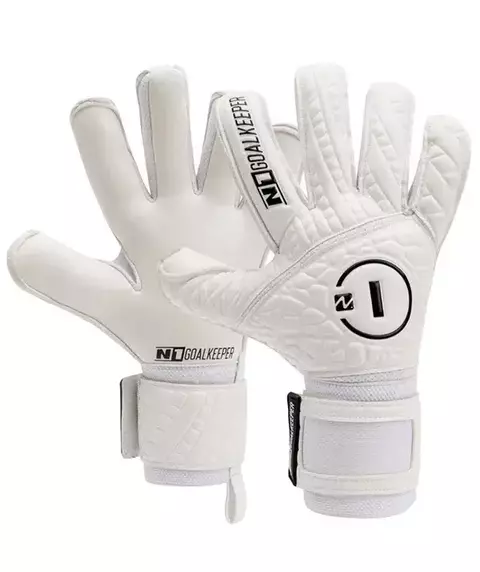 Luva de Goleiro Profissional N1 Cronos WHITE