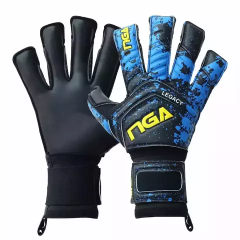 LUVA NGA SOCCER LEGACY PRETO/AZUL + Personalização