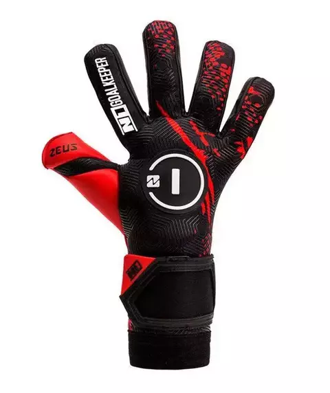 Luva de Goleiro Profissional N1 Zeus VERMELHO