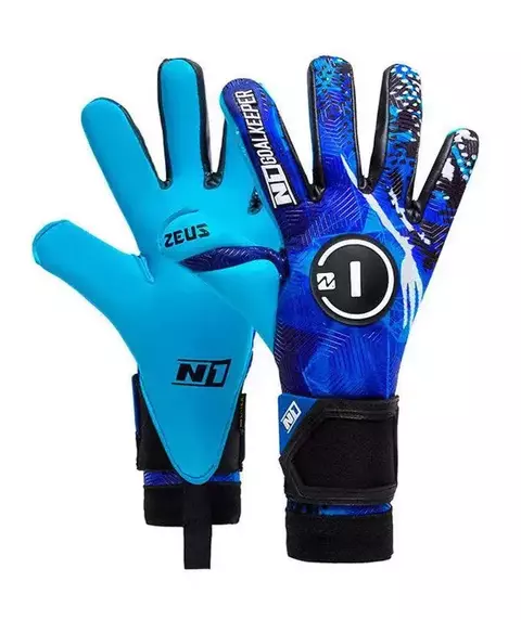 Luva de Goleiro Profissional N1 Zeus BLUE