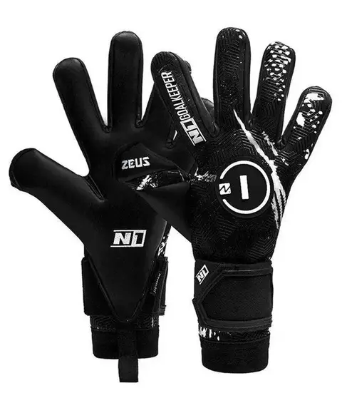 Luva de Goleiro Profissional N1 ZEUS BLACK