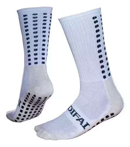 Meia Futebol Antiderrapante branca
