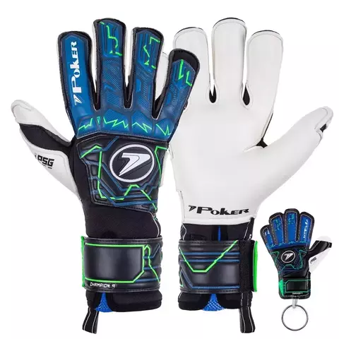 Luva Futebol de Campo Profissional Champion 9 azul