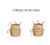2 Cestos de Rattan Decorativo na internet