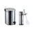 Kit Lixeira 3L + Escova Sanitária em Inox
