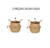 2 Cestos de Rattan Decorativo - Casa Amata