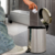 Kit Lixeira 3L + Escova Sanitária em Inox - comprar online