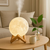 Difusor, Umidificador e Aromatizador Luminária Abajur Lua Cheia 3D