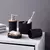 Conjunto de acessórios para banheiro de plástico, suporte para escova de dente - Casa Amata