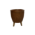 Vaso Luxo Pé Madeira P Polietileno
