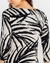 Imagem do VESTIDO MIDI ESTAMPADO PRETO E BRANCO