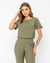 BLUSA MANGA CURTA VISCOSE TWILL AMALFI VERDE - loja online