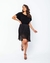 SAIA MIDI PLISSADA MULLET PRETA - comprar online