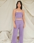 CONJUNTO DE TOP E CALÇA EM TRICOT VISCOSE GEMMA LAVANDA