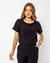 Imagem do BLUSA MANGA CURTA VISCOSE TWILL AMALFI PRETA