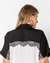 CAMISA ACETINADA COM RENDA BRANCO - loja online