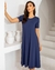 VESTIDO MIDI EVASE HUG AZUL