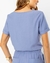 BLUSA MANGA CURTA VISCOSE TWILL AMALFI AZUL CLARO - loja online