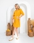 CHEMISE VESTIDO DE VISCOSE DAISY MOSTARDA