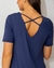 VESTIDO MIDI EVASE HUG AZUL - comprar online