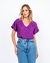 BLUSA DE CETIM AZALEA ROXA