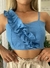 Cropped Alfaiataria Franzido Transpassado