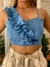 Cropped Alfaiataria Franzido Transpassado - comprar online