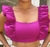 Cropped Alfaiataria Babado Franzido - comprar online