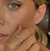 Anel Verona - Duo Gotas de Cristal - Banho Ouro 18K