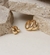 Duo de Argolas Dolce - Abauladas PP e P - Banho Ouro 18K