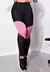 Calça Legging Cintura Alta Assimétrica com Detalhe em Rose Detalhe em Tulê e Tela Preto REF: LX122