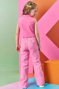 Calça Flare em Sarja com Elastano - 74598 na internet