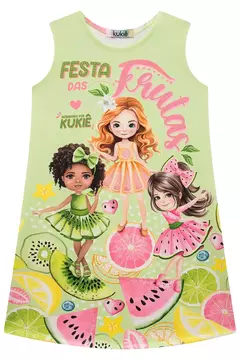 Vestido em Fly Tech Verde - 74719 - M2 Maria & Maria