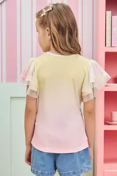 Blusa em Cotton e Tule - 74780 na internet