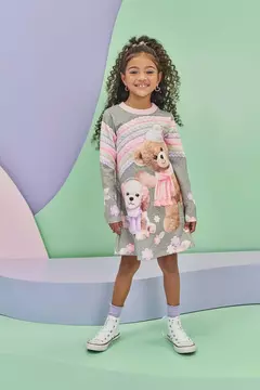 Vestido em Fly Tech - 79241 - Infanti