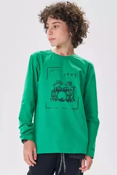 CAMISETA MANGA LONGA EM MEIA MALHA JOHNNY FOX 81359 - comprar online