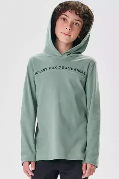 CAMISETA EM SUEDINE MANGA LONGA COM CAPUZ JOHNNY FOX 81361 na internet