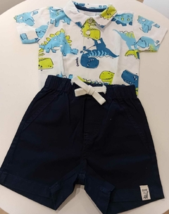 Conjunto Camisa Polo e Bermuda Sarja Quimby 34029 - comprar online