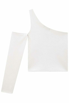 Blusa Boxy em Malha Marina Off White 75024 na internet
