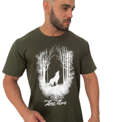 Camiseta Uzigrudi Lobo Solitário - Uzigrudi