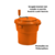 Secador de Salada Verduras 20L Industrial Manual na internet