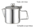 Jarra Café 300ml Inox Tampa Servir Compacta Ideal Para Mesa - comprar online