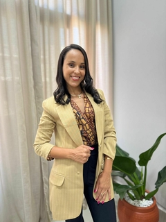 Blazer bege - comprar online