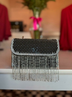 Bolsa preta strass