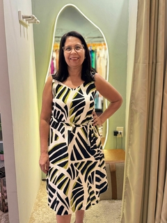 Vestido viscose estampado