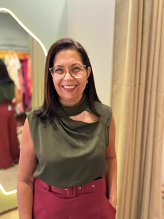 Blusa crepe Preta