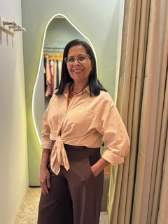 Camisa algodão Azul Bebê