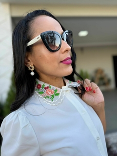 Blusa poliéster bordada - comprar online