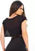 Blusa Transparente Preta Cropped Tela | REF: LX300 - Essência Carioca